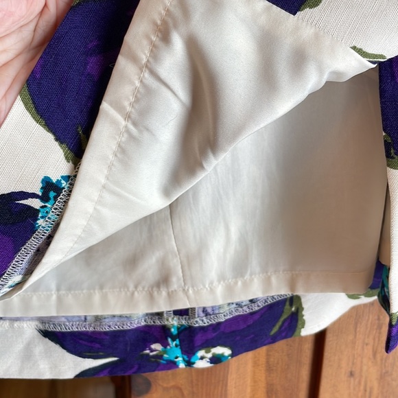 Loft skirt size 10. Fully lined, linen blend. - Picture 4 of 4